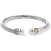 Brighton Meridian Open Hinged Bangle Silver/Gold - Brighton