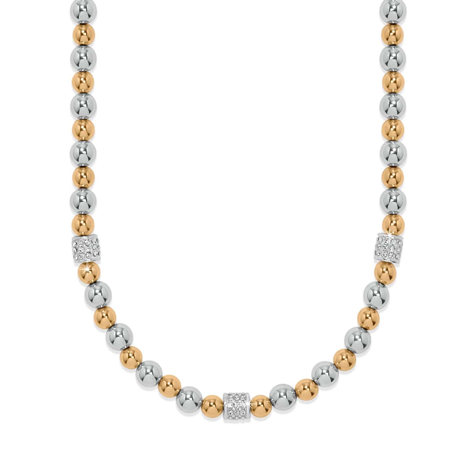 Brighton Meridian Petite Station Necklace Silver/Gold - Brighton