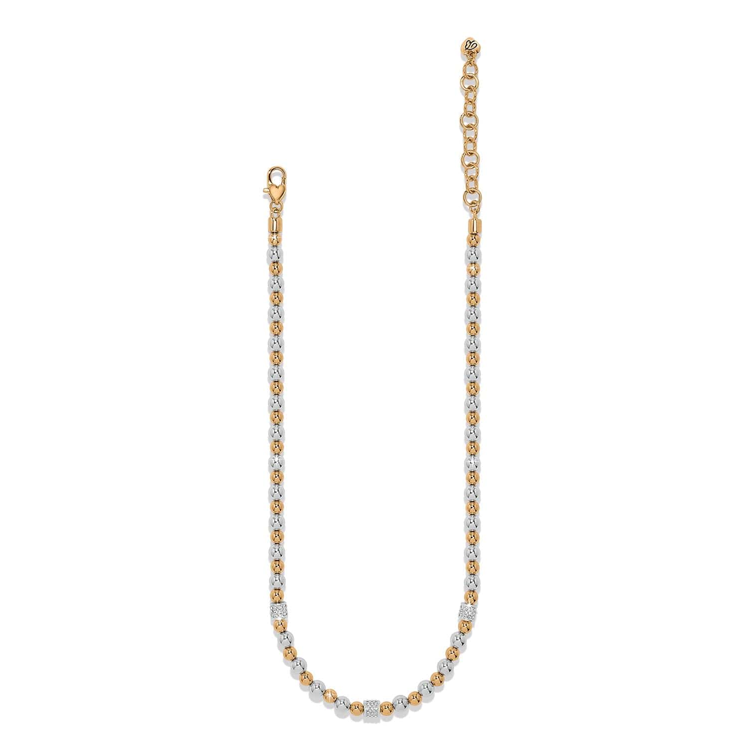 Brighton Meridian Petite Station Necklace Silver/Gold - Brighton