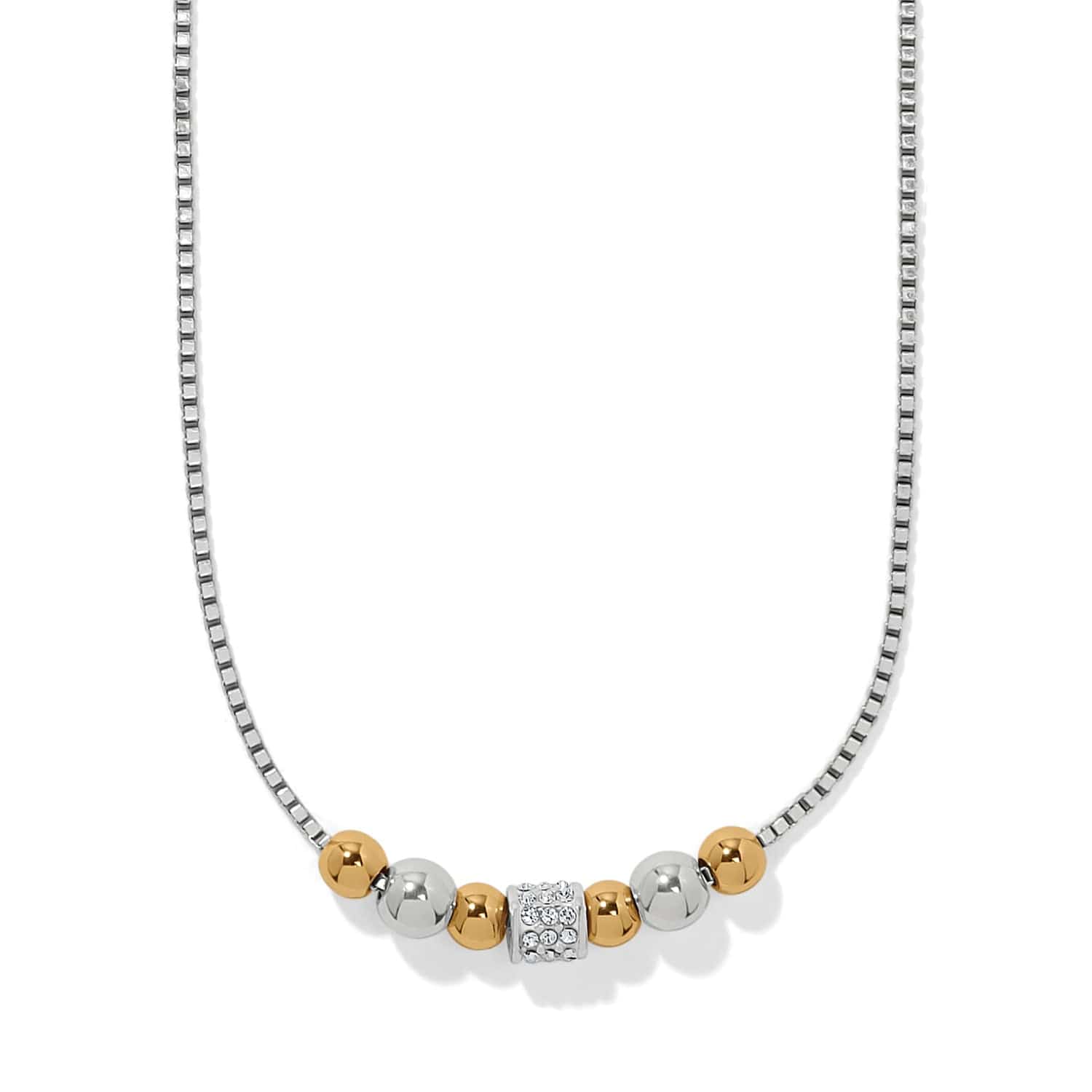 Brighton Meridian Petite Station Two Tone Necklace - Brighton