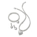 Brighton Meridian Petite Wave Heart Necklace Silver - Brighton