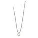 Brighton Meridian Petite Wave Heart Necklace Silver - Brighton