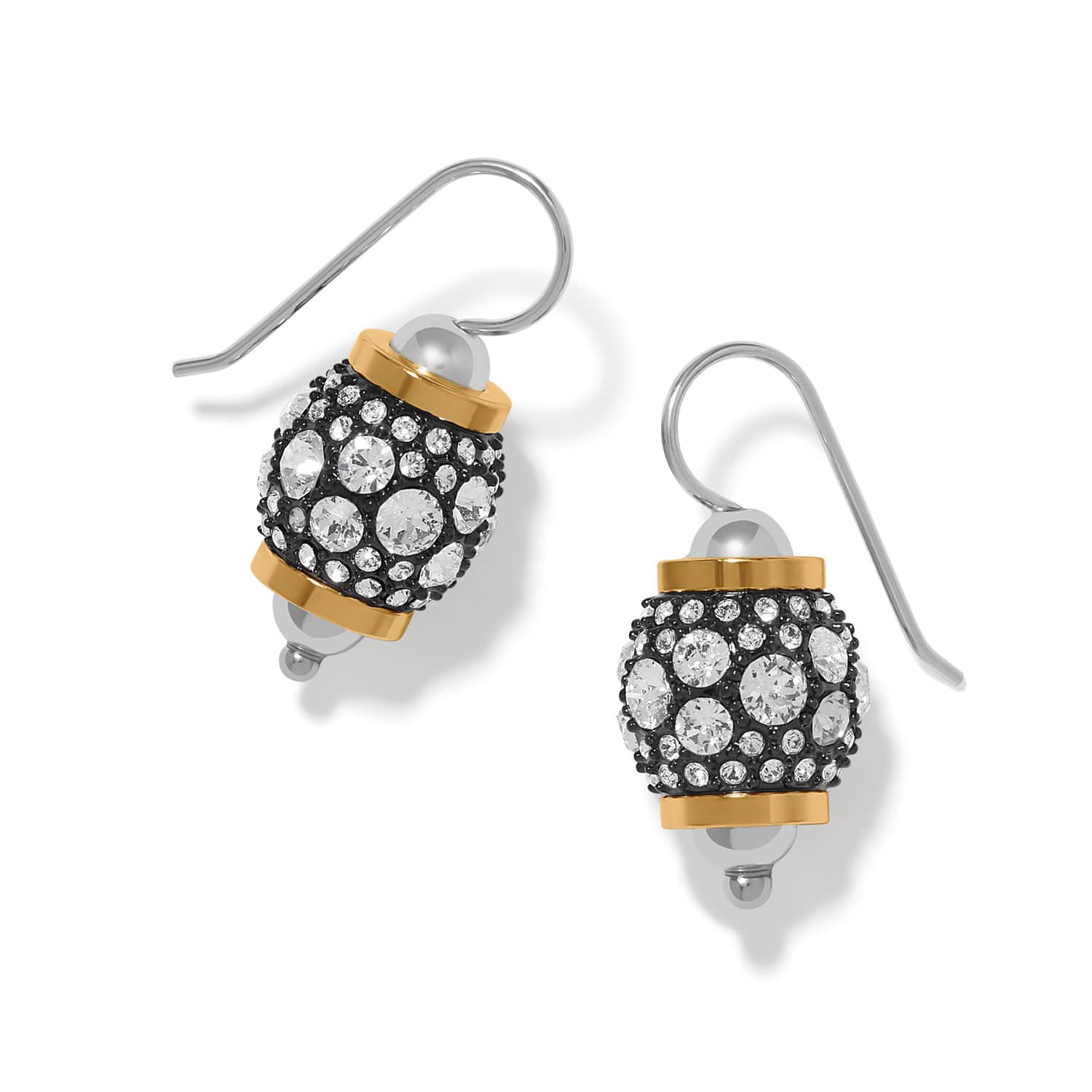 Brighton Meridian Solis Hematite French Wire Earrings Silver/Gold - Brighton