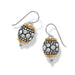 Brighton Meridian Solis Hematite French Wire Earrings Silver/Gold - Brighton