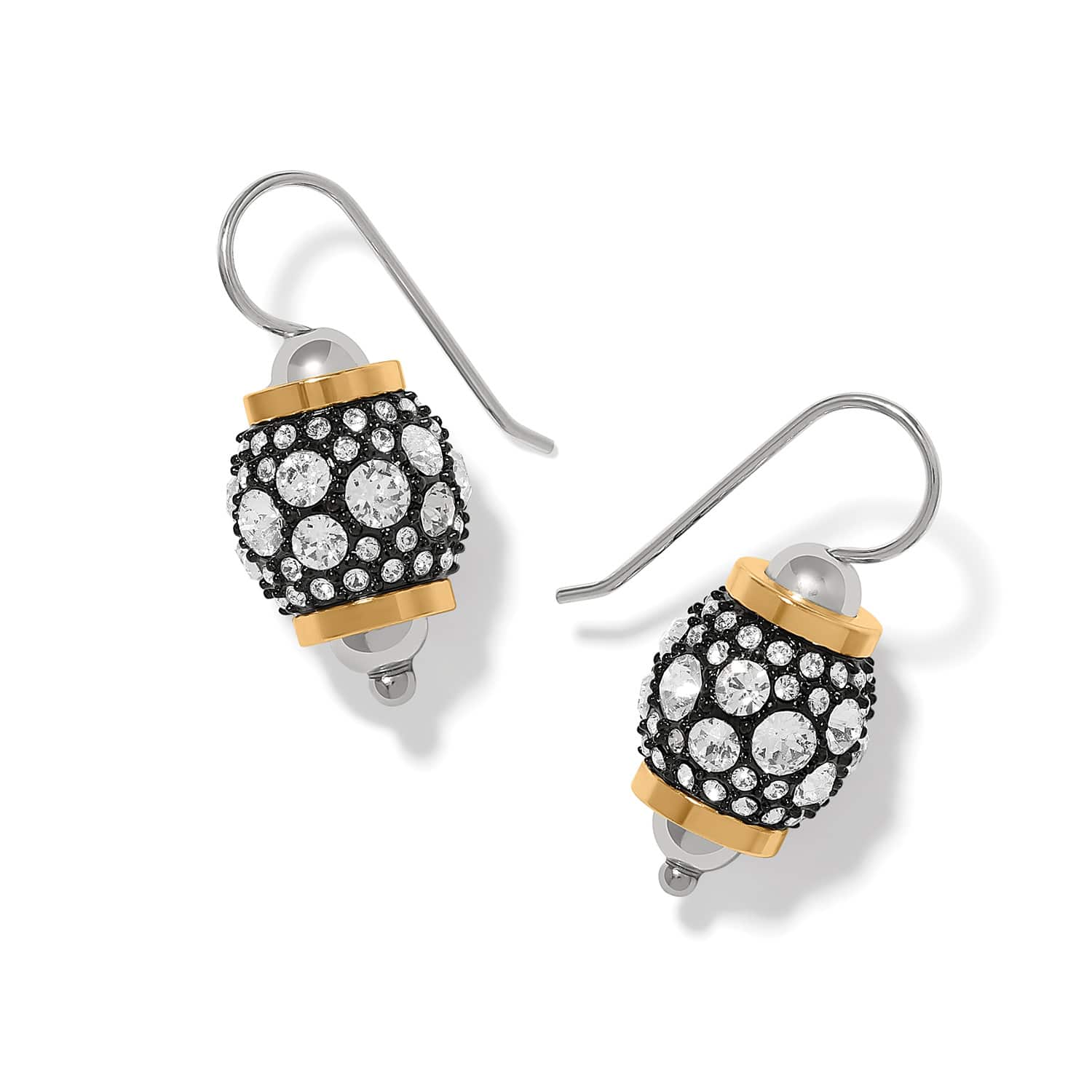 Brighton Meridian Solis Hematite French Wire Earrings Silver/Gold - Brighton