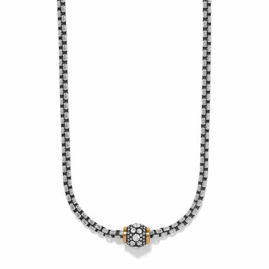 Brighton Meridian Solis Hematite Necklace Silver/Gold - Brighton