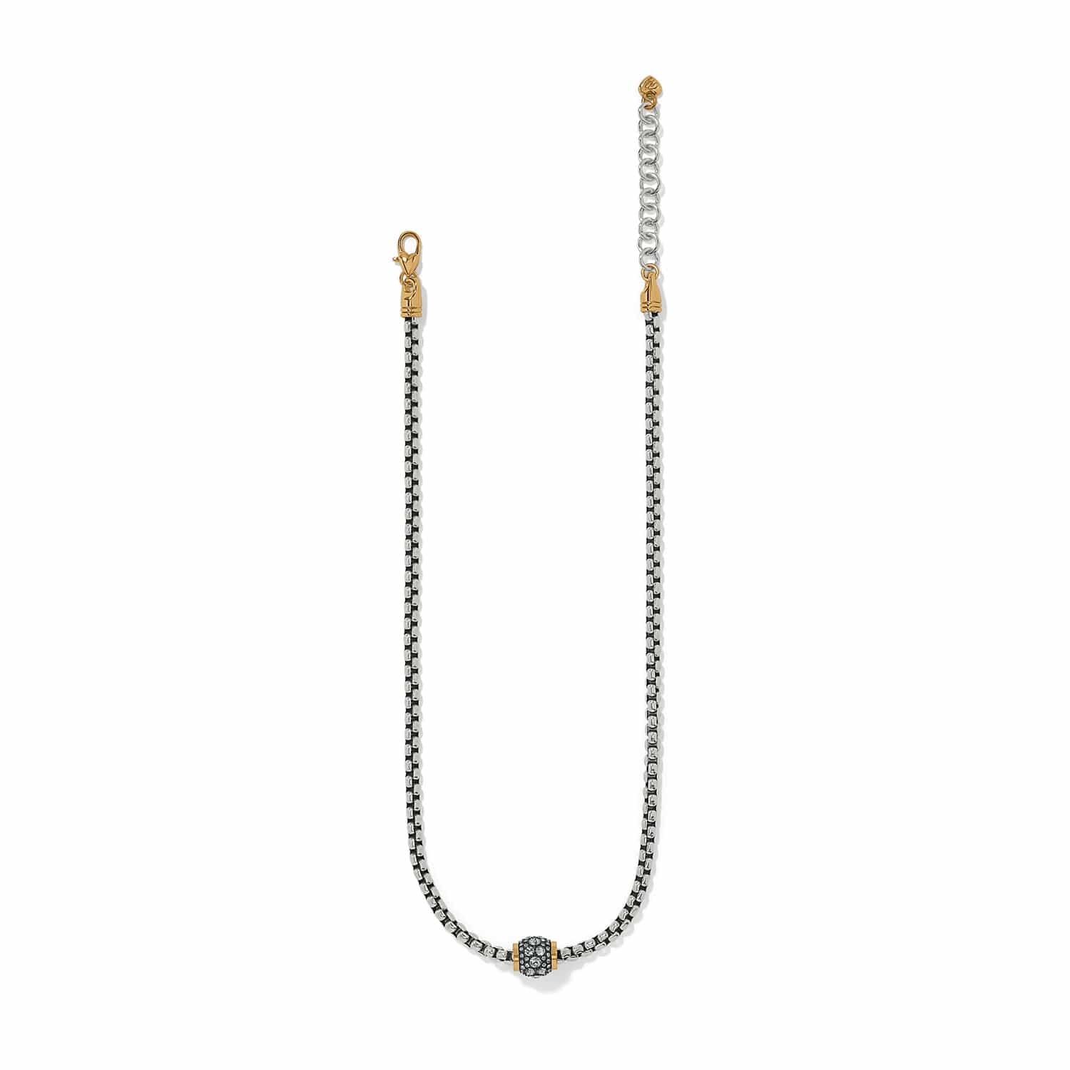 Brighton Meridian Solis Hematite Necklace Silver/Gold - Brighton