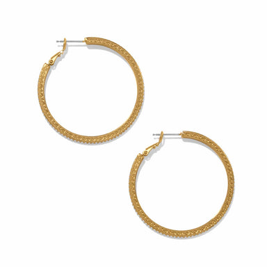 Brighton Meridian Thin Large Hoop Earrings Gold - Brighton