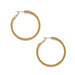 Brighton Meridian Thin Large Hoop Earrings Gold - Brighton
