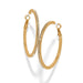 Brighton Meridian Thin Large Hoop Earrings Gold - Brighton