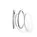 Brighton Meridian Thin Large Hoop Earrings Silver - Brighton