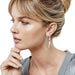 Brighton Meridian Thin Large Hoop Earrings Silver - Brighton