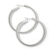 Brighton Meridian Thin Large Hoop Earrings Silver - Brighton