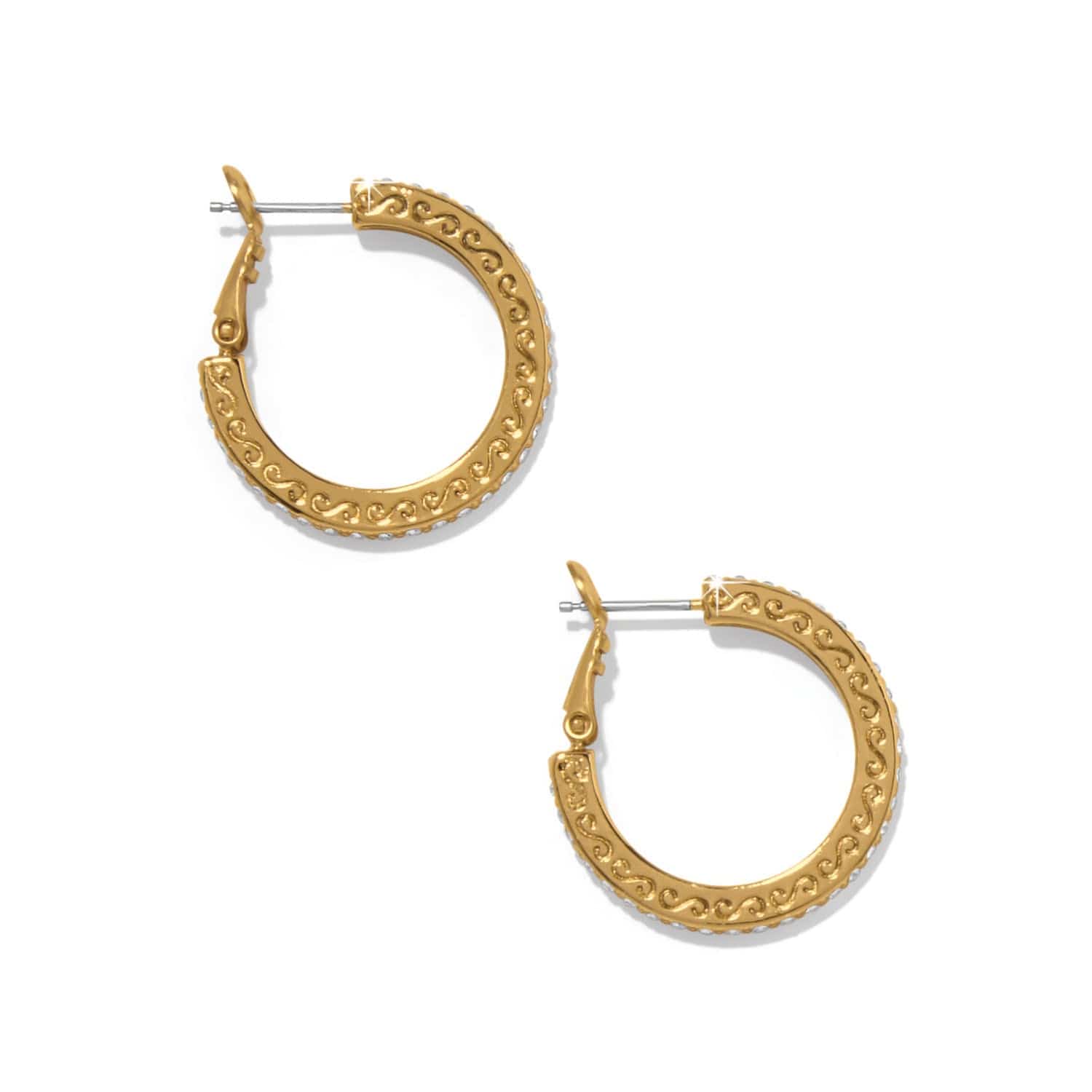 Brighton Meridian Thin Small Hoop Earrings Gold - Brighton