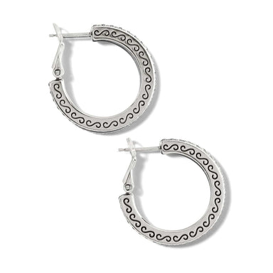 Brighton Meridian Thin Small Hoop Earrings Silver - Brighton