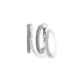 Brighton Meridian Thin Small Hoop Earrings Silver - Brighton