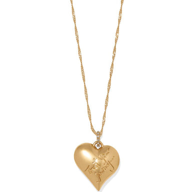 Brighton Trust Your Journey Golden Heart Necklace - Brighton