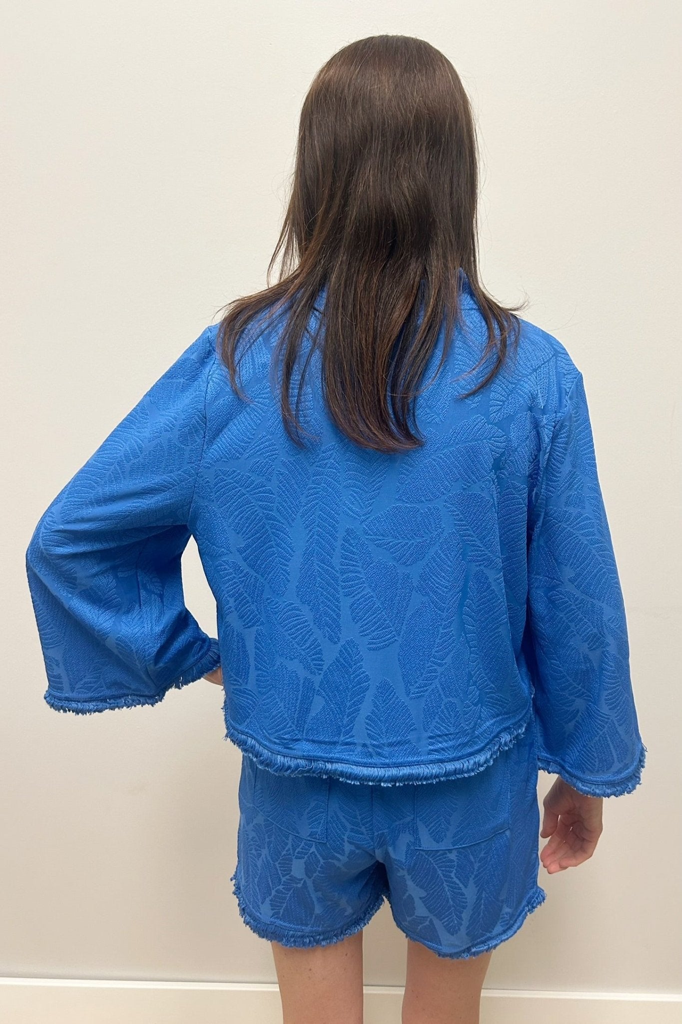 Cabana Life Leaf Terry Short - Blue - Cabana Life