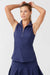 Cabana Life Pique 1/4 Zip Sport Top - Navy - Cabana Life