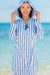 Cabana Life Tie Neck Hooded Cover Up - Cabana Life