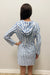Cabana Life Tie Neck Hooded Cover Up - Cabana Life