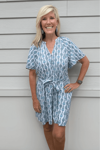 Cabana Life Woven Short Sleeve Dress in Flora - Cabana Life