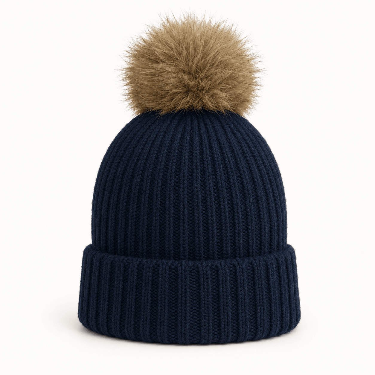 Cable Ribbed Knit Beanie - Very Moda