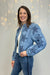 Camellia Denim Jacket with Contrast Stitching - Camellia
