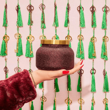 Capri Blue Glam Signature Jar Candle - Tinsel & Spice - Capri Blue