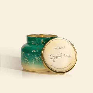 Capri Blue Green Glimmer Signature Jar - Crystal Pine - Capri Blue