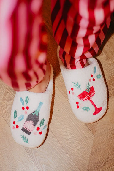 Champagne, Coupes & Holly Slippers - Katydid