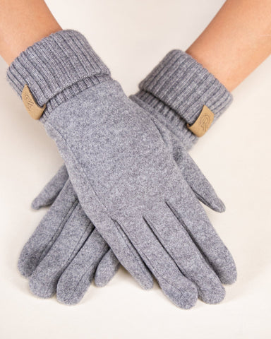 Chic Rib Knit Barn Gloves - Very Moda