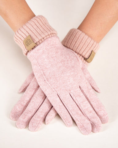 Chic Rib Knit Barn Gloves - Very Moda