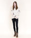 Contrast Hem Weekend Sweater - Beige - Very Moda
