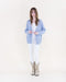 Contrast Whipstitch Cardigan - Denim - Very Moda