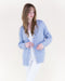 Contrast Whipstitch Cardigan - Denim - Very Moda
