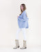Contrast Whipstitch Cardigan - Denim - Very Moda