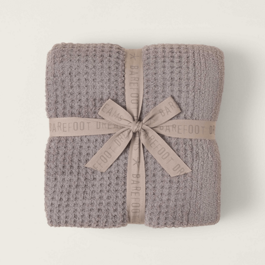 CozyChic Waffle Throw - Beach Rock - Barefoot Dreams