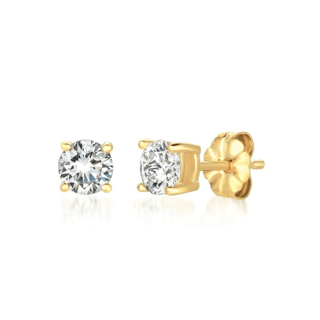 Crislu Solitaire Brilliant Stud Earrings - 1.0 Carats - Crislu