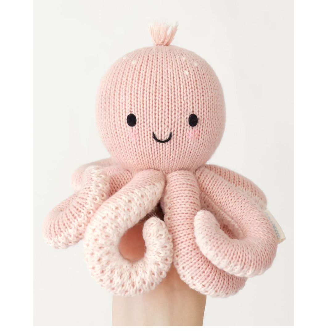 Cuddle + Kind Baby Octopus Soft Coral Pink - Cuddle + Kind