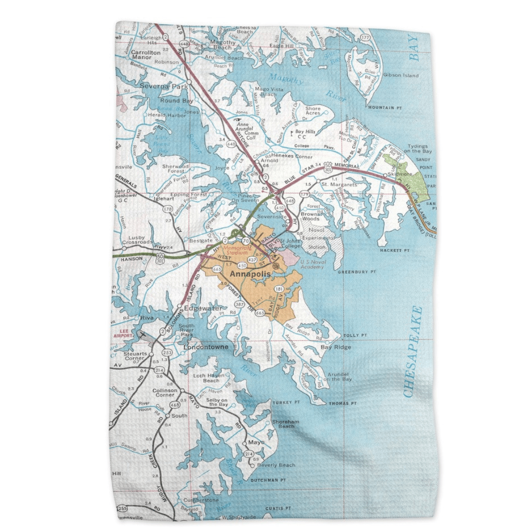Daisy Mae Kitchen Towel - Annapolis - Daisy Mae Designs