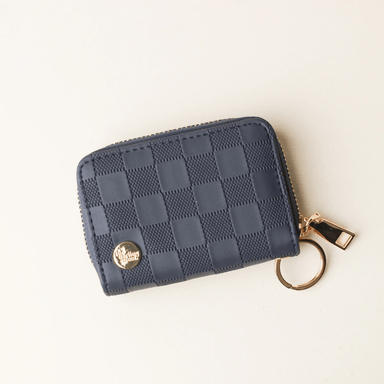 Darling Effect Zip Around Wallet - Check Navy - Darling Effect, The
