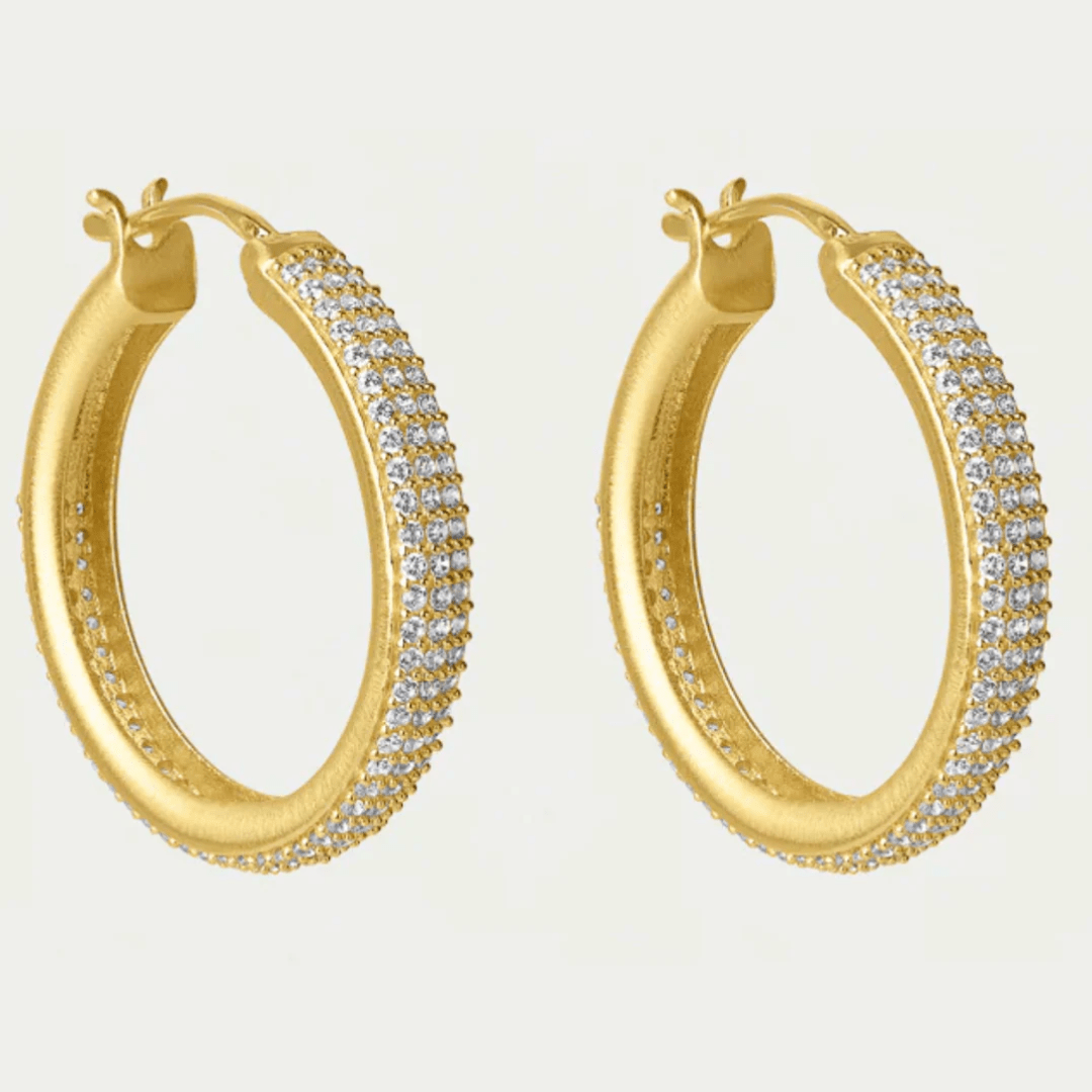 Dean Davidson Giselle Pave Hoops - Gold - Dean Davidson