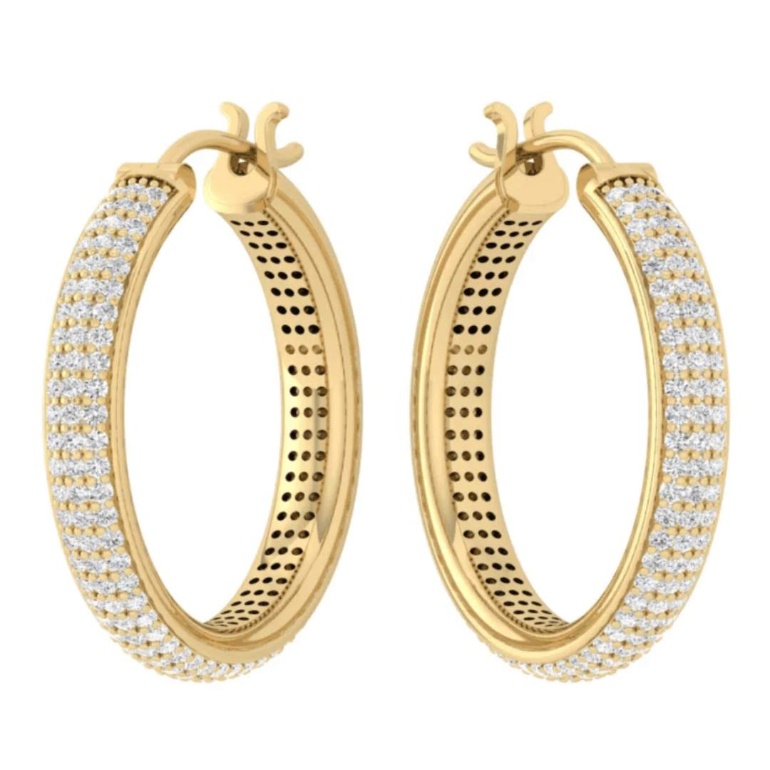 Dean Davidson Giselle Pave Hoops - Gold - Dean Davidson