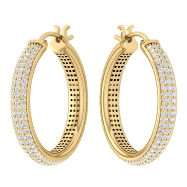 Dean Davidson Giselle Pave Hoops - Gold - Dean Davidson
