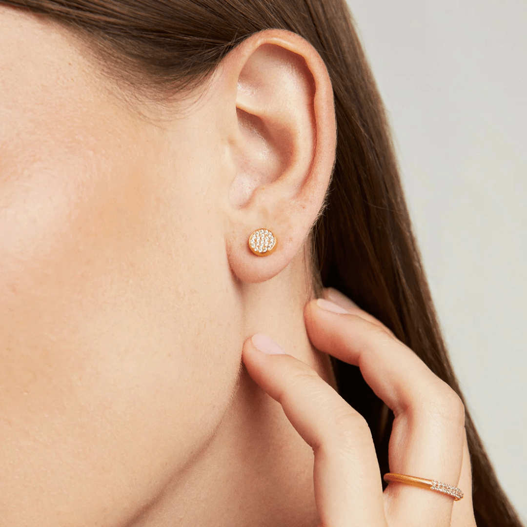 Dean Davidson Petite Pave Studs - Gold/White Topaz - Dean Davidson