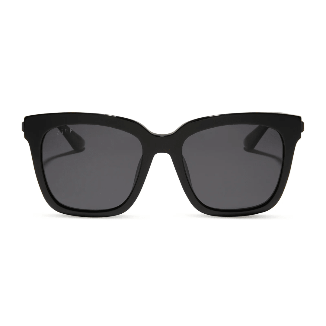 Diff Eyewear Bella Sunglasses-Black/Grey Polarized - Diff Eyewear