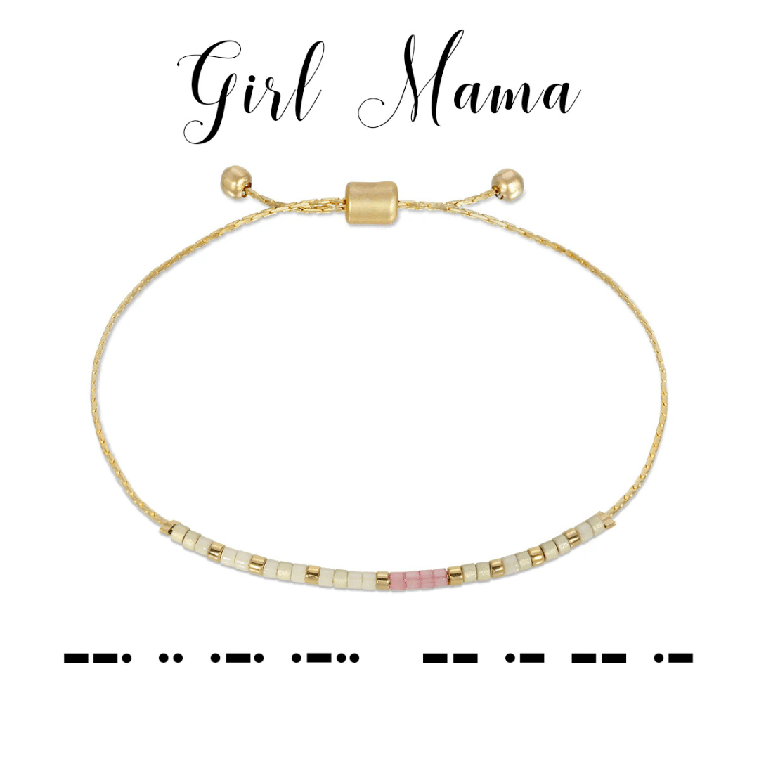 Dot & Dash Morse Code Beaded Bracelet - Girl Mama - Dot & Dash Designs