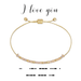 Dot & Dash Morse Code Beaded Bracelet - I Love You - Dot & Dash Designs