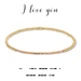 Dot & Dash Morse Code Beaded Bracelet - I Love You - Dot & Dash Designs